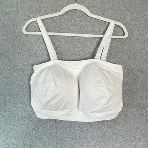 Women's truekind White Wireless Bra XXXL
